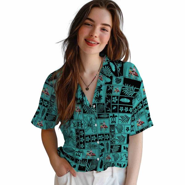 50s Tropical Patchwork Hawaiian Shirt Trendy