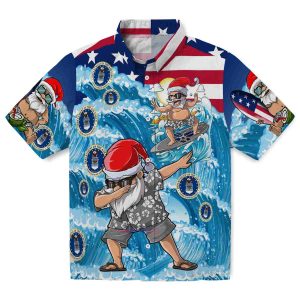 Air Force Surfing Santa Hawaiian Shirt Best selling