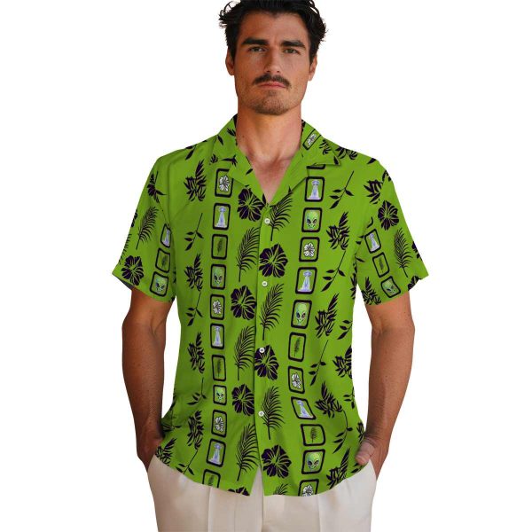 Alien Framed Floral Hawaiian Shirt High quality