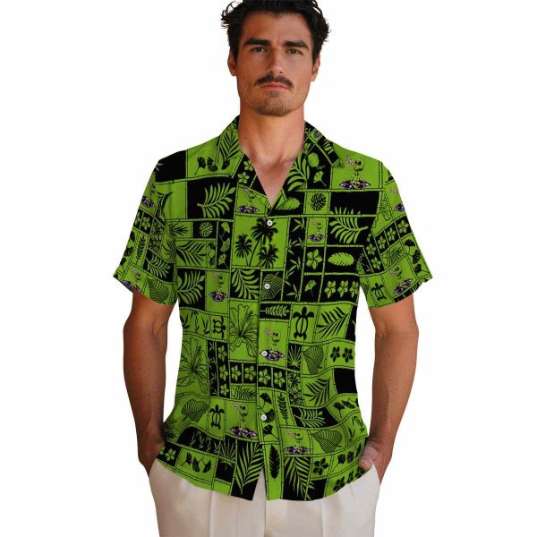 Alien Tropical Patchwork Hawaiian Shirt High quality