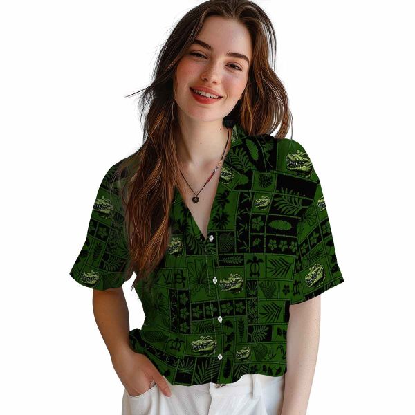 Alligator Tropical Patchwork Hawaiian Shirt Trendy