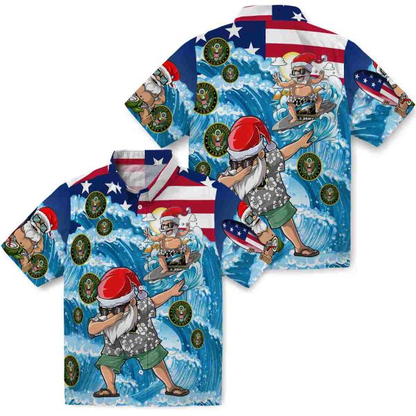 Army Surfing Santa Hawaiian Shirt Latest Model