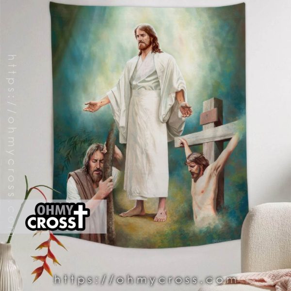 Atonement Tapestry Jesus Picture Christian Wall Hangings