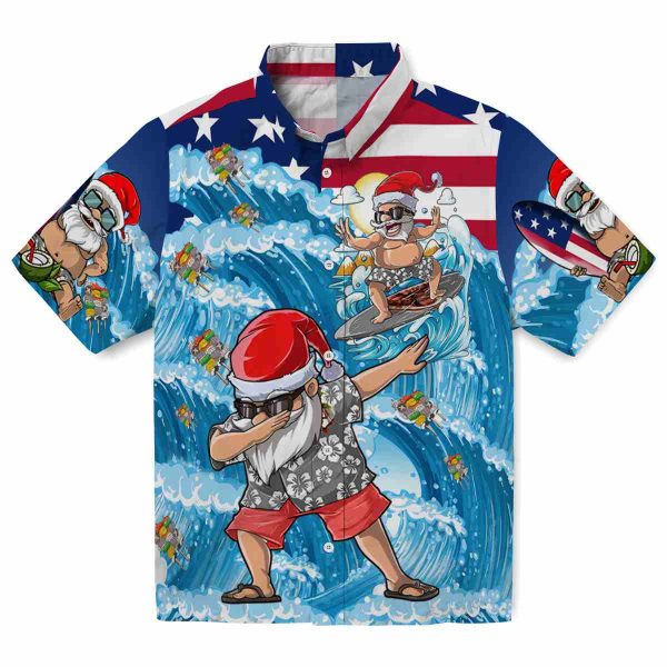 BBQ Surfing Santa Hawaiian Shirt Best selling