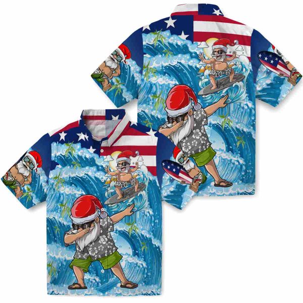 Bamboo Surfing Santa Hawaiian Shirt Latest Model