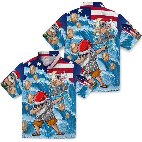 Baseball Surfing Santa Hawaiian Shirt Latest Model