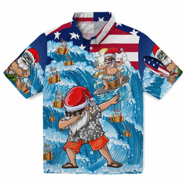 Beer Surfing Santa Hawaiian Shirt Best selling