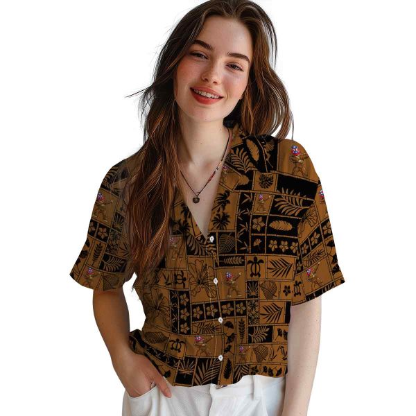 Bigfoot Tropical Patchwork Hawaiian Shirt Trendy