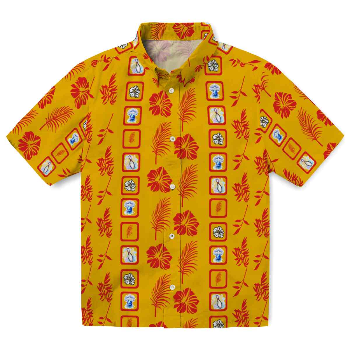 Bowling Framed Floral Hawaiian Shirt Best selling