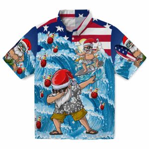 Bowling Surfing Santa Hawaiian Shirt Best selling