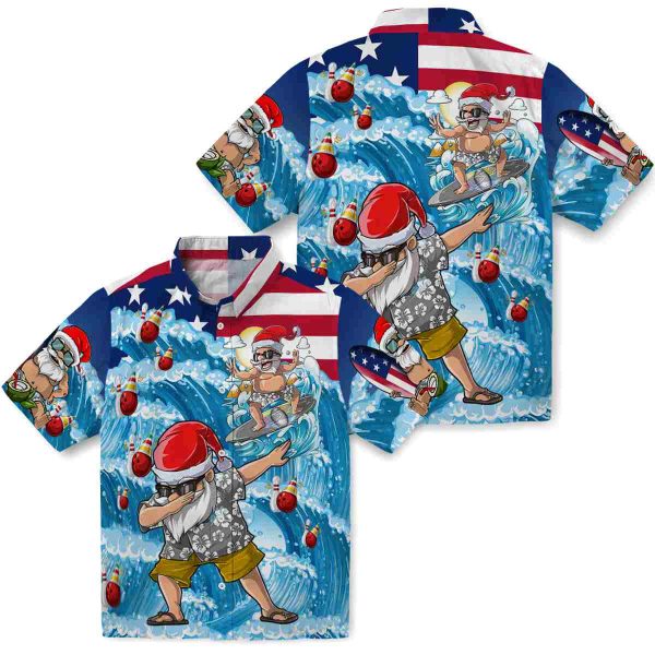 Bowling Surfing Santa Hawaiian Shirt Latest Model