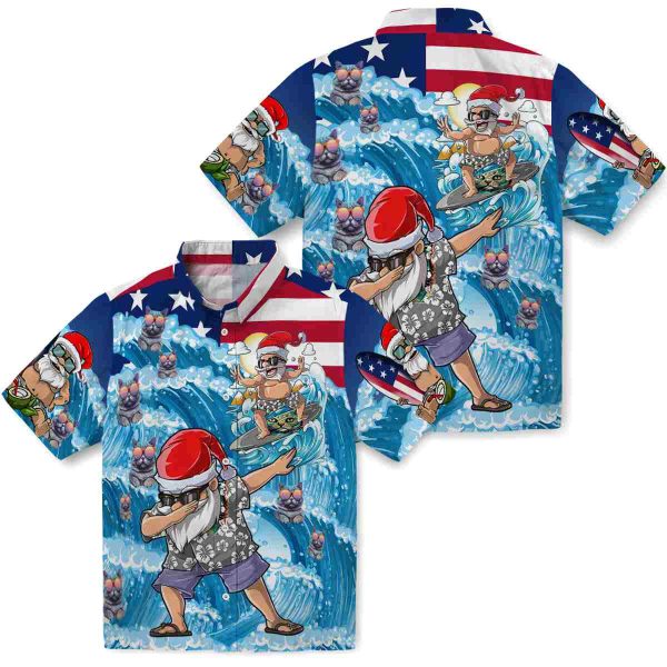 Cat Surfing Santa Hawaiian Shirt Latest Model