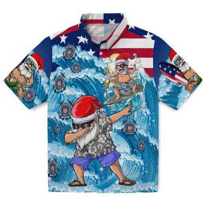 Coast Guard Surfing Santa Hawaiian Shirt Best selling