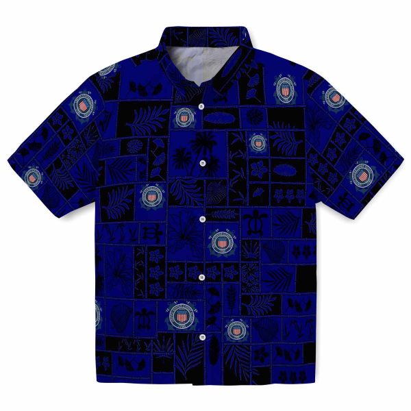 Coast Guard Tropical Patchwork Hawaiian Shirt Best selling