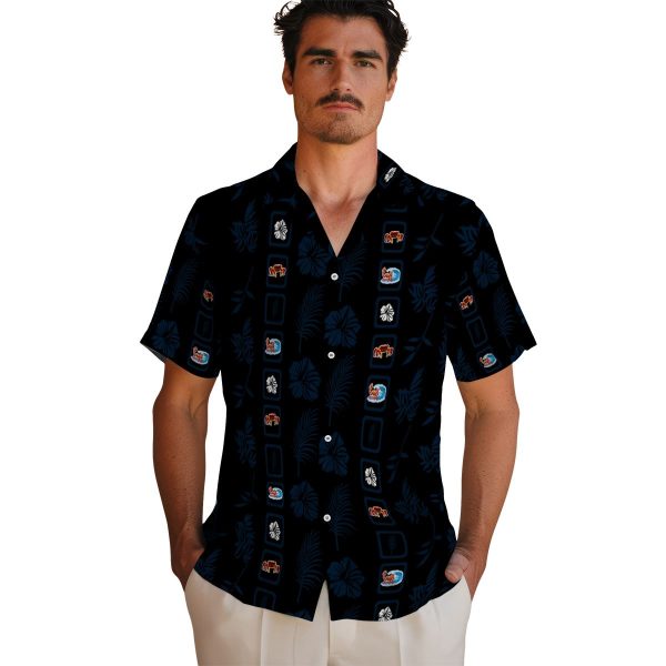 Crab Framed Floral Hawaiian Shirt High quality