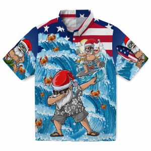 Crab Surfing Santa Hawaiian Shirt Best selling