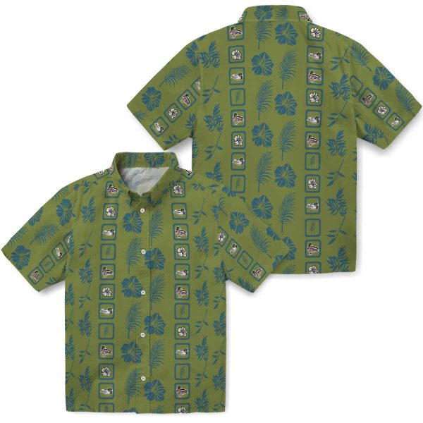 Duck Framed Floral Hawaiian Shirt Latest Model