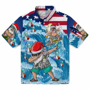 Easter Surfing Santa Hawaiian Shirt Best selling