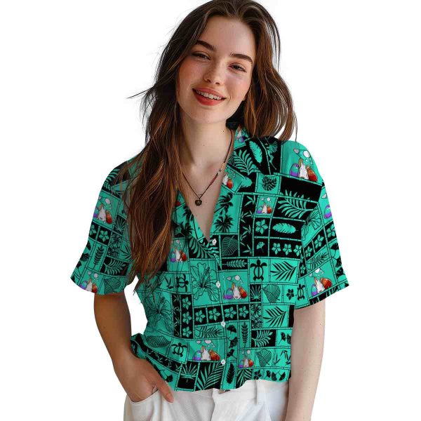 Easter Tropical Patchwork Hawaiian Shirt Trendy