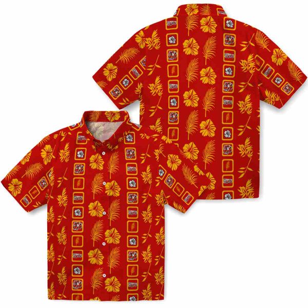 Fire Truck Framed Floral Hawaiian Shirt Latest Model