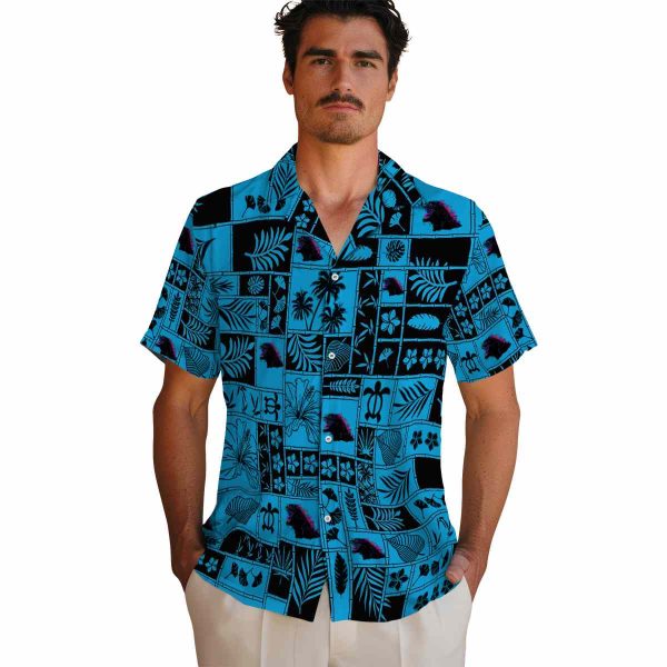 Godzilla Tropical Patchwork Hawaiian Shirt High quality