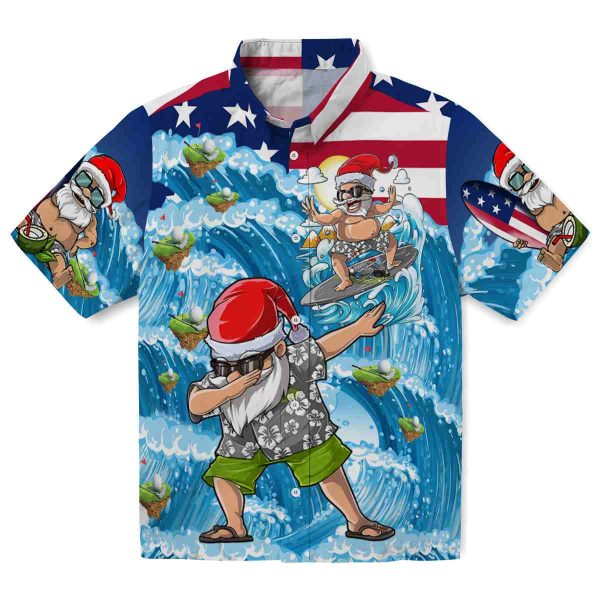 Golf Surfing Santa Hawaiian Shirt Best selling