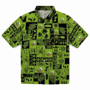 Golf Tropical Patchwork Hawaiian Shirt Best selling