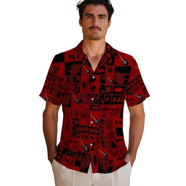 Guitar Tropical Patchwork Hawaiian Shirt High quality