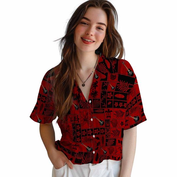 Guitar Tropical Patchwork Hawaiian Shirt Trendy