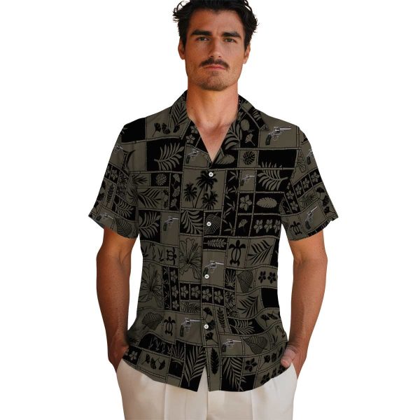 Gun Tropical Patchwork Hawaiian Shirt High quality