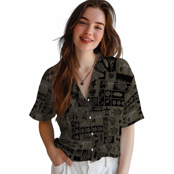 Gun Tropical Patchwork Hawaiian Shirt Trendy