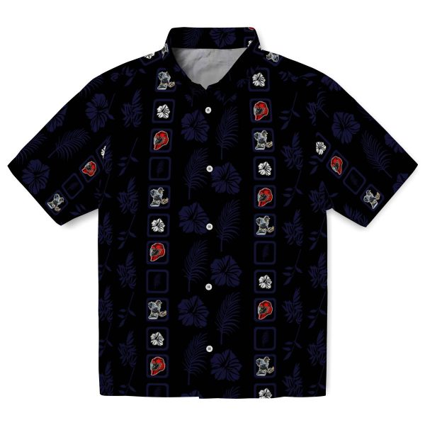 Hockey Framed Floral Hawaiian Shirt Best selling