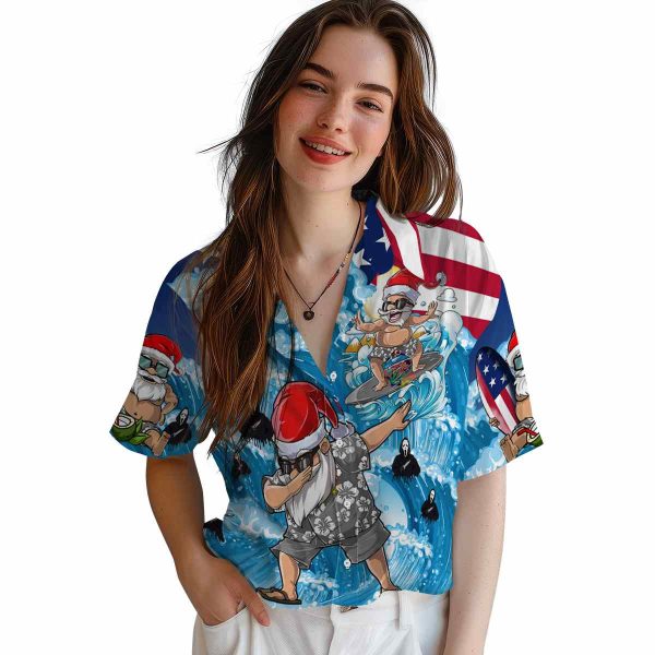 Horror Surfing Santa Hawaiian Shirt Trendy