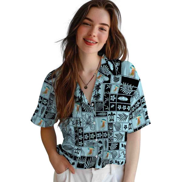 Jellyfish Tropical Patchwork Hawaiian Shirt Trendy