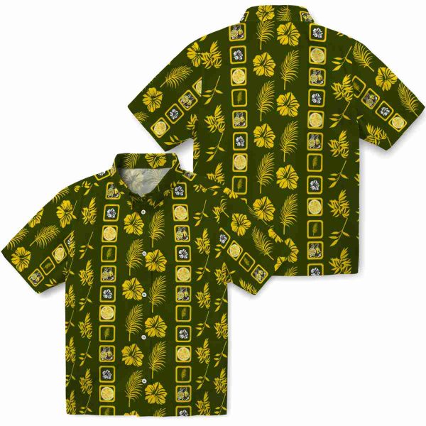 Lemon Framed Floral Hawaiian Shirt Latest Model