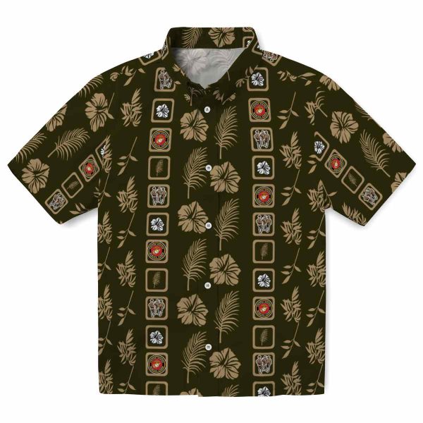 Marine Corps Framed Floral Hawaiian Shirt Best selling