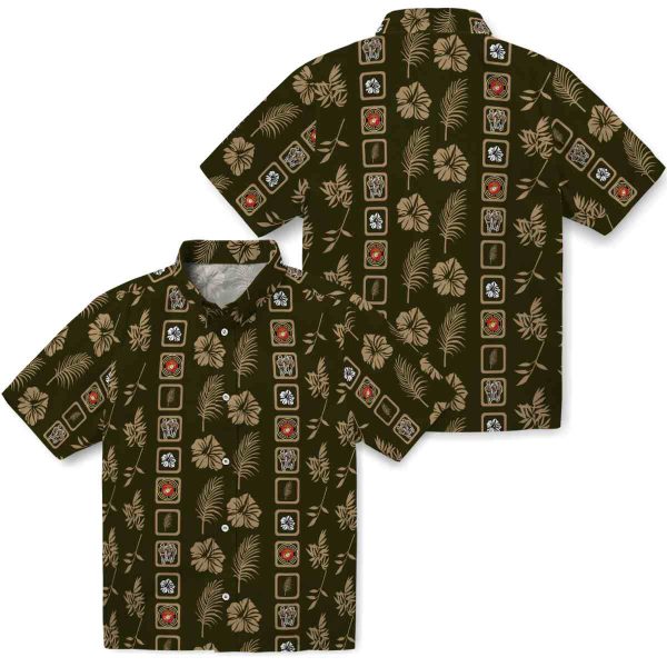 Marine Corps Framed Floral Hawaiian Shirt Latest Model