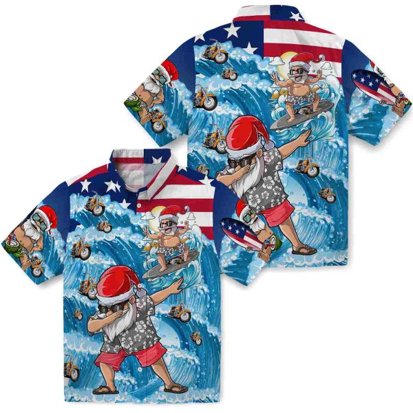 Motorcycle Surfing Santa Hawaiian Shirt Latest Model