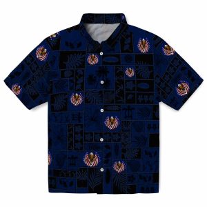 Patriotic Tropical Patchwork Hawaiian Shirt Best selling