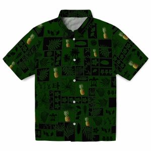 Pineapple Tropical Patchwork Hawaiian Shirt Best selling