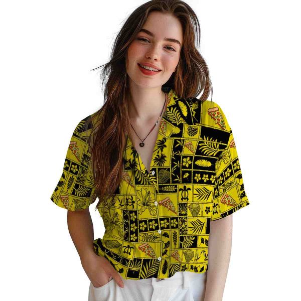 Pizza Tropical Patchwork Hawaiian Shirt Trendy