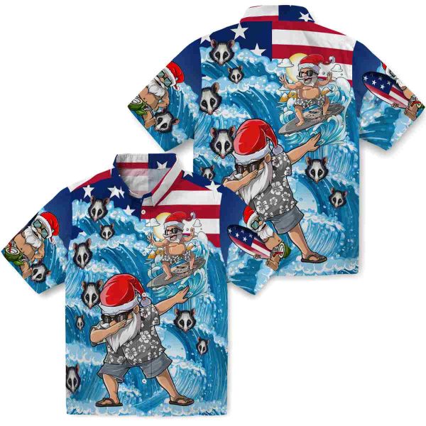 Possum Surfing Santa Hawaiian Shirt Latest Model