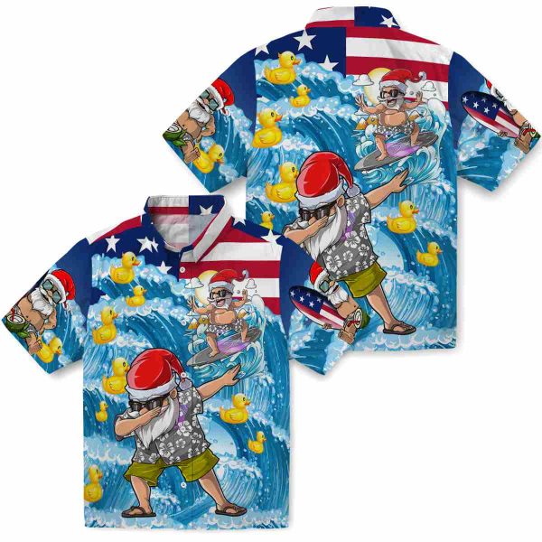 Rubber Duck Surfing Santa Hawaiian Shirt Latest Model