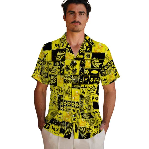 Rubber Duck Tropical Patchwork Hawaiian Shirt High quality