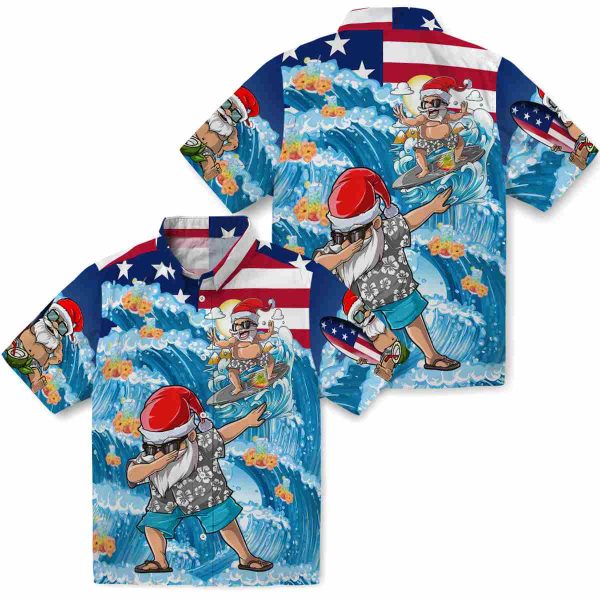 Scotch And Soda Surfing Santa Hawaiian Shirt Latest Model