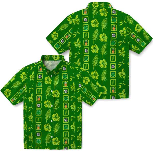 St Patricks Day Framed Floral Hawaiian Shirt Latest Model