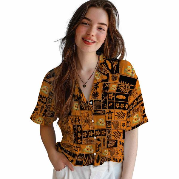 Sunflower Tropical Patchwork Hawaiian Shirt Trendy