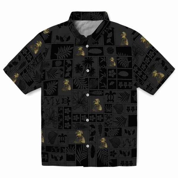 Tactical Tropical Patchwork Hawaiian Shirt Best selling