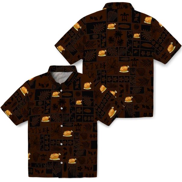 Thanksgiving Tropical Patchwork Hawaiian Shirt Latest Model