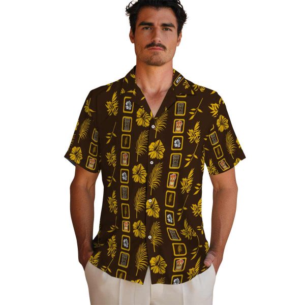 Tiki Framed Floral Hawaiian Shirt High quality